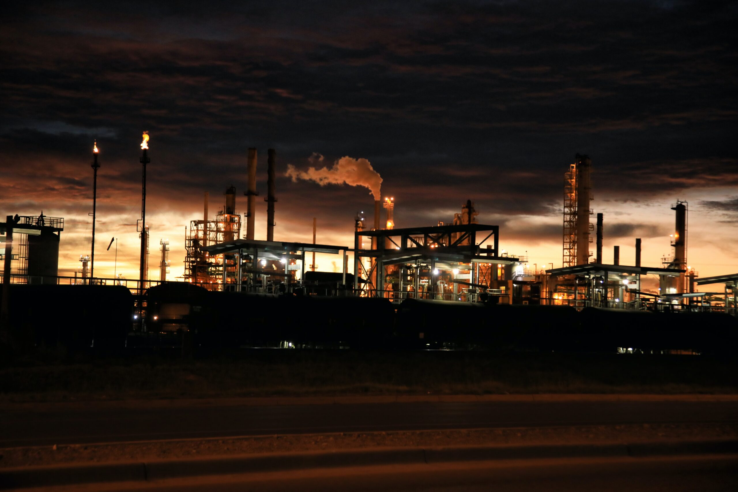 Manufacturing plant in operation