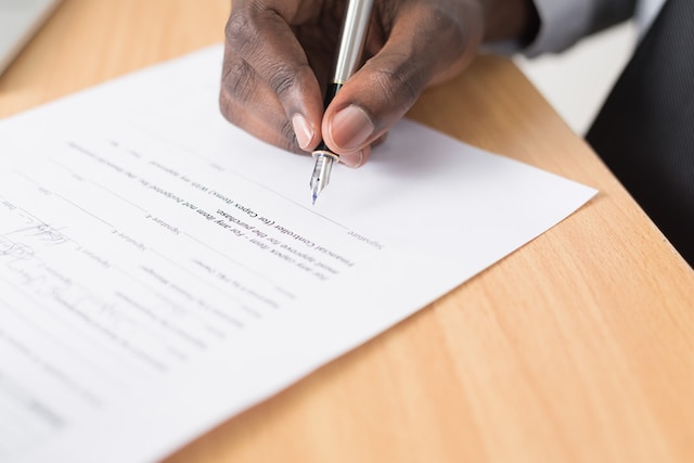 Preparing a sale agreement 